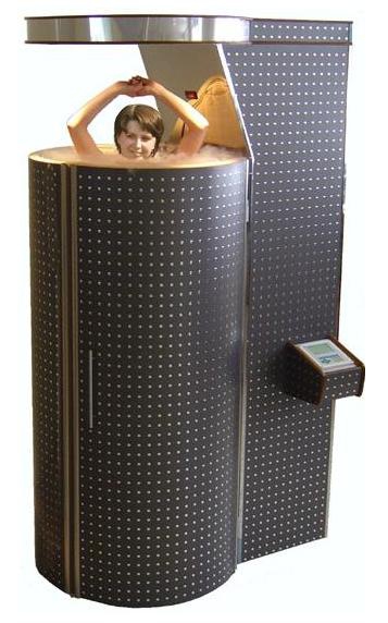 Kryosauna mit einer Patientin